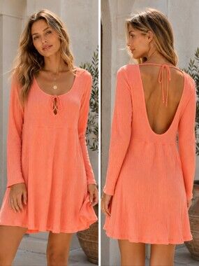 💥Free People Peach Dress